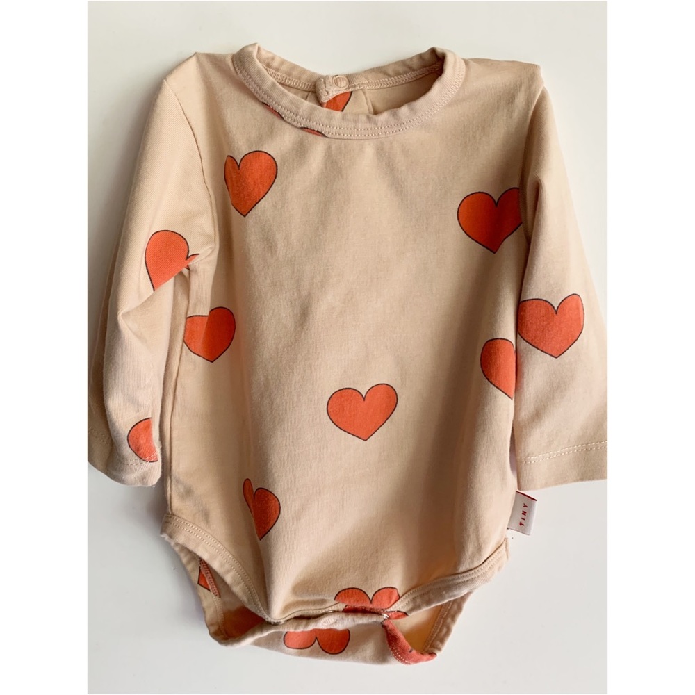 Tinycottons heart bodysuit onesie 3 months